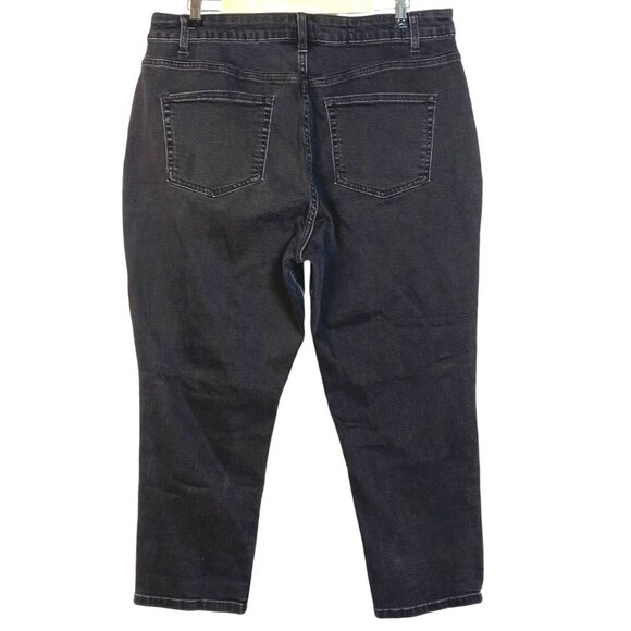 ASOS Design Curvy Black High Rise Denim Skinny Jeans Plus Size 36x30 - Picture 2 of 7